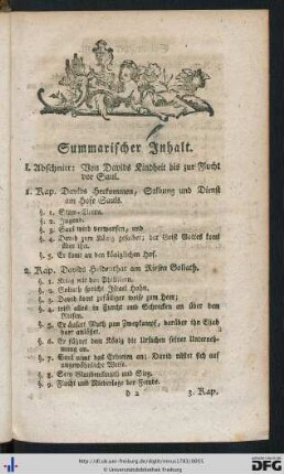 Summarischer Inhalt.