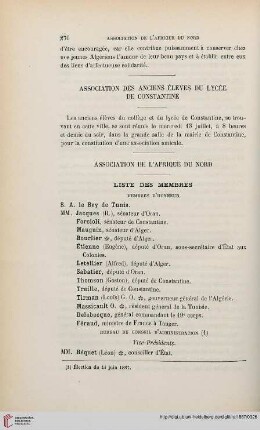 Association de l'Afrique du Nord