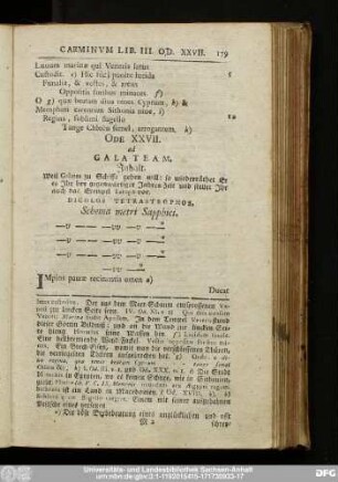 Ode XXVII. ad Galatem.