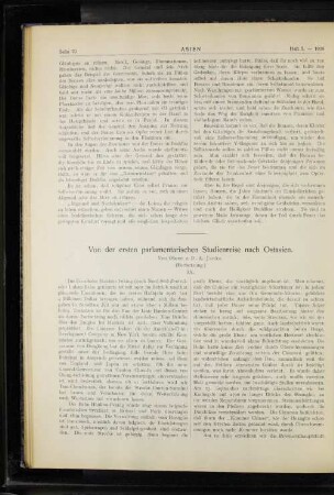 Von der ersten parlamentarischen Studienreise nach Ostasien.