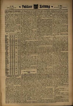 Zweite Ausgabe vom Freitag, den 14. Juli 1911.