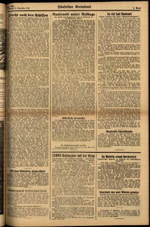 Zweite Ausgabe vom Mittwoch, den 05. November 1941.