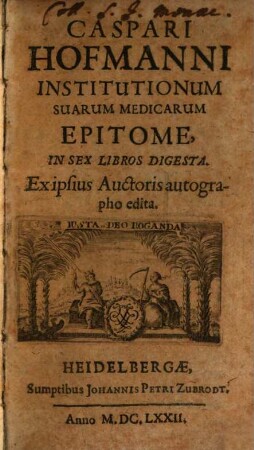 Institutionum suarum medicarum epitome