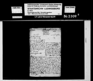 Medizinalvisitation von 1825