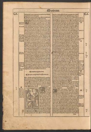 Incipit evangelium secundum Mattheum.