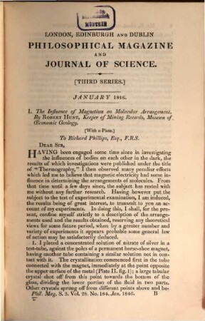 The London, Edinburgh, and Dublin philosophical magazine and journal of science. 28. 1846