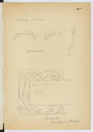Marienkirche, Danzig: Details (aus: Skizzen- und Fotoalbum 20)