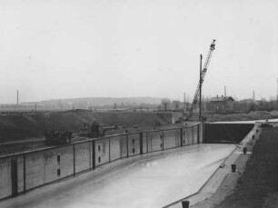 Saaleschleuse Alsleben im Bau