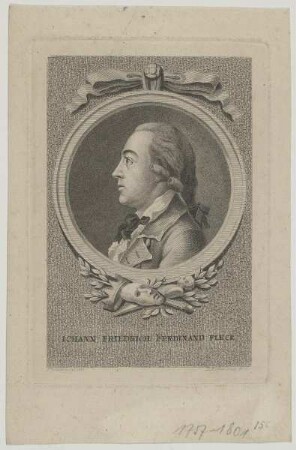 Bildnis des Johann Friedrich Ferdinand Fleck