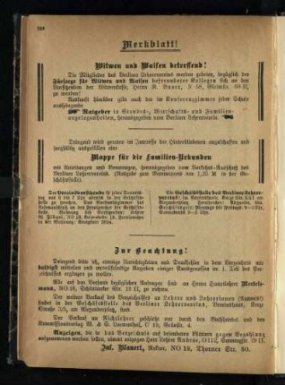 Merkblatt!