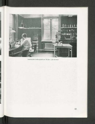 Tuberkulose-Forschungsinstitut, kleines Laboratorium