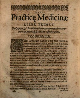 Liber ... Practicae Medicinae, 1
