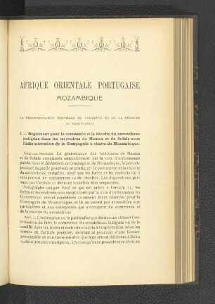 Afrique orientale Portugaise