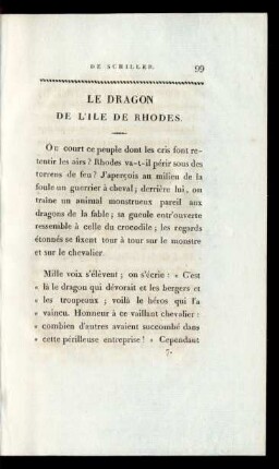 Le Dragon de L'Ile De Rhodes.