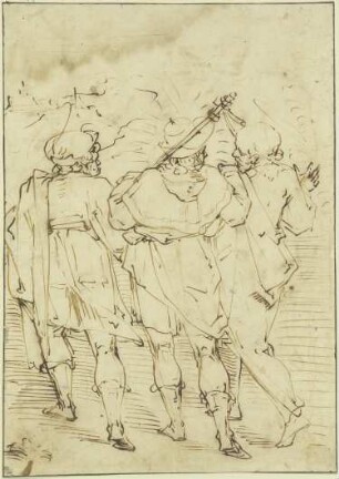 Christus begegnet den Jüngern auf dem Gang nach Emmaus