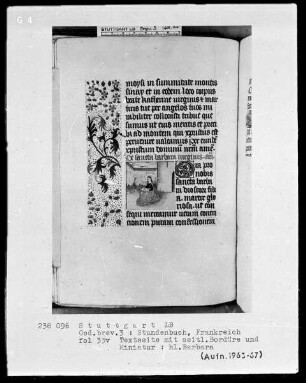 Stundenbuch — Heilige Barbara, Folio 33verso