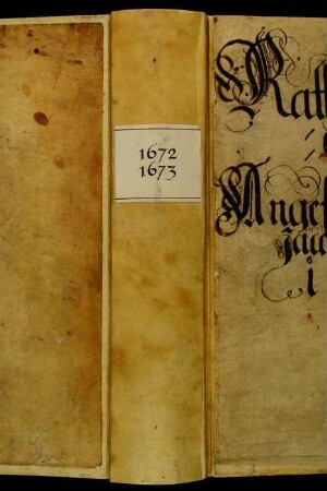 Ratsprotokolle, 1672 Juli 30. - 1673 Juli 27.