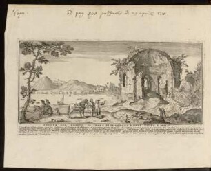 Veduta Del Tempio Di Diana Di Pozzuoli Monte Nuovo E Molo
