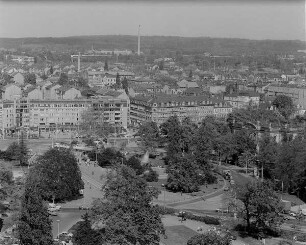 Blick vom Turm der Dreikönigskirche