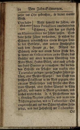 Von Zahn-Schmertzen.
