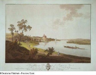 Hirschstein sur l'Elbe prés de Meißen en Saxe