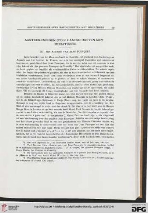 3.Ser. 5.1925: Aanteekeningen over handschriften met miniaturen, [2] : miniaturen van Jean Foucquet