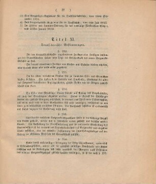 Titel XI. Transitorische Bestimmungen