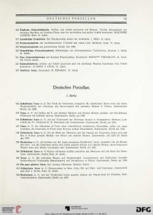 Deutsches Porzellan (Nr. 534-659)