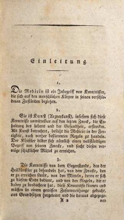 Kurt Sprengel's Handbuch der Pathologie, 1. Allgemeine Pathologie