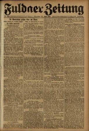 Ausgabe vom Dienstag, den 23. Juli 1918.