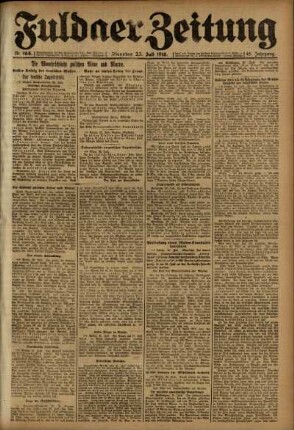 Ausgabe vom Dienstag, den 23. Juli 1918.