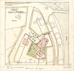 Fischer, Theodor; Schwäbisch Hall - Steinbach; Kirche - Lageplan