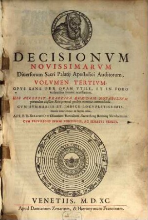 Decisiones novissimae Sacri Palatii Apostolis, 3