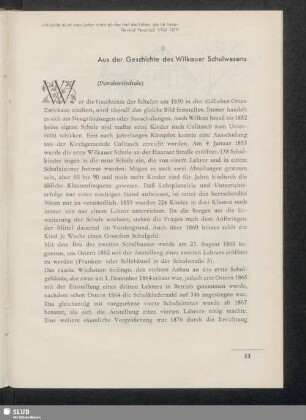 Aus der Geschichte des Wilkauer Schulwesens