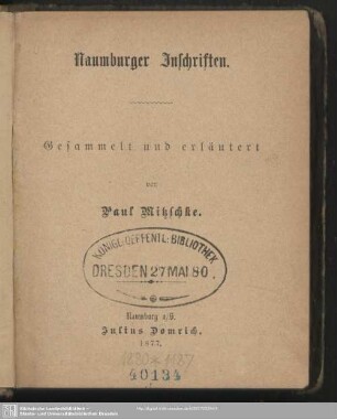 Naumburger Inschriften