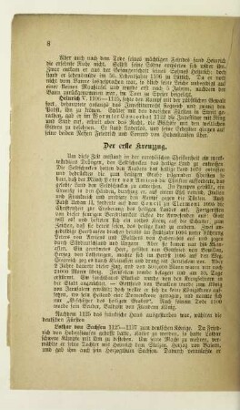Der erste Kreuzzug