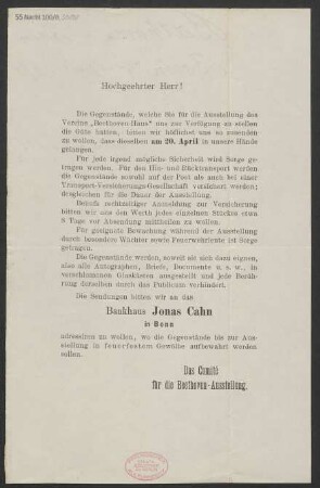 Brief an B. Schott's Söhne : 04.05.1890