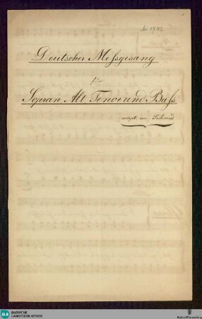 Masses - Don Mus.Ms. 1742 : V (4); B|b