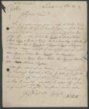 Brief von Wilhelm August Roth an Gottlieb August Herrich-Schaeffer