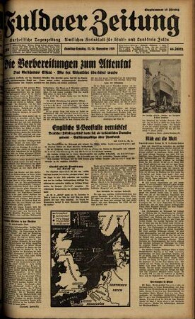 Ausgabe vom Sonntag, den 26. November 1939.