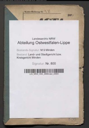 Sonstige: Hartmann, Heinrich Carl Friedrich: