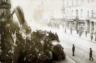 Rückkehr der Leibgrenadiere. Zug durch die Kaiserstraße