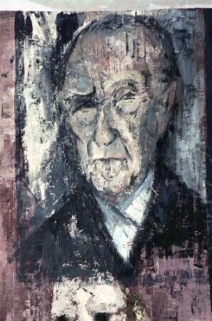 Freiburg: Trudlinde Kaufhold, anderes Gemälde [Konrad Adenauer], Kopf größer
