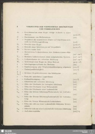 8 Verzeichnis Der Verwendeten Abkürzungen Und Formelzeichen