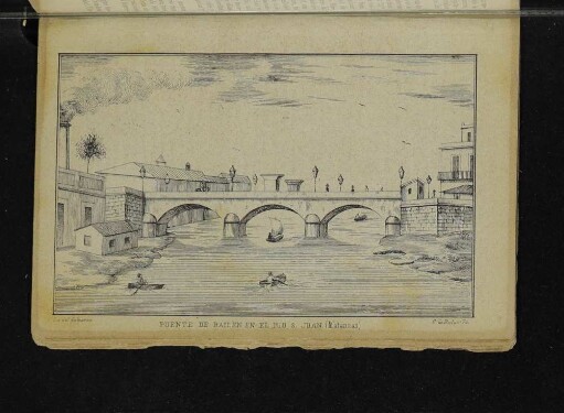 Puente de bailen en el río S. Juan. (Matanzas)