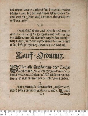 Tauff-Ordnung