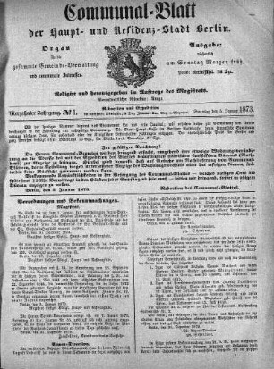 1873,1: No. 1, 5. Januar 1873