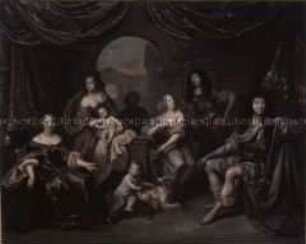 Ludwig XIV., König von Frankreich (1643-1715), mit der Königsfamilie