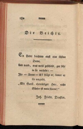 Die Beichte.