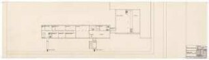 Hochschulbibliothek, Karlsruhe Neubau: Vorentwurf 4. Grundriss EG, 1:200